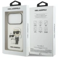 Etui Karl Lagerfeld IML NFT Glitter Karl&Choupette na iPhone 18 Pro Max / 17 Pro Max - przezroczyste