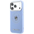 Etui Karl Lagerfeld Point & Choupette Sketch MagSafe na iPhone 18 Pro / 17 Pro - niebieskie