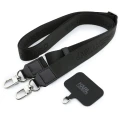 Etui Karl Lagerfeld Saffiano Karl&Choupette Heads Pins Strap Logo na iPhone 18 Pro / 17 Pro - czarne