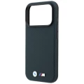 Etui BMW M Quadrille Kevlar Metal Logo MagSafe na iPhone 18 Pro Max / 17 Pro Max - granatowe