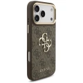 Etui Guess 4G Big 4G Classic Logo Big Strap Metal Buttons na iPhone 18 Pro / 17 Pro - brązowe