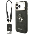 Etui Guess 4G Big 4G Classic Logo Big Strap Metal Buttons na iPhone 18 Pro / 17 Pro - czarne