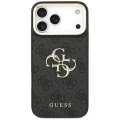 Etui Guess 4G Big 4G Classic Logo Big Strap Metal Buttons na iPhone 18 Pro / 17 Pro - czarne