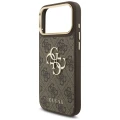 Etui Guess 4G Big 4G Classic Logo Big Strap Metal Buttons na iPhone 18 Pro Max / 17 Pro Max - brązowe
