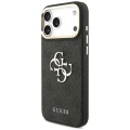 Etui Guess 4G Big 4G Classic Logo Big Strap Metal Buttons na iPhone 18 Pro Max / 17 Pro Max - czarne