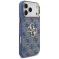 Etui Guess 4G Big 4G Classic Logo Big Strap Metal Buttons na iPhone 18 Pro Max / 17 Pro Max - niebieskie