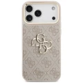 Etui Guess 4G Big 4G Classic Logo Big Strap Metal Buttons na iPhone 18 Pro Max / 17 Pro Max - różowe