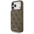 Etui Guess 4G Cardslots & Magnetic Closure Crossbody na iPhone 18 Pro / 17 Pro - brązowe