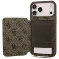 Etui Guess 4G Cardslots & Magnetic Closure Crossbody na iPhone 18 Pro / 17 Pro - brązowe