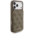 Etui Guess 4G Cardslots & Magnetic Closure Crossbody na iPhone 18 Pro Max / 17 Pro Max - brązowe