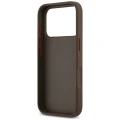 Etui Guess 4G nauble Card Triange na iPhone 18 Pro / 17 Pro - brązowe