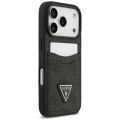 Etui Guess 4G nauble Card Triange na iPhone 18 Pro / 17 Pro - czarne