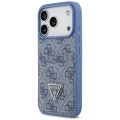 Etui Guess 4G nauble Card Triange na iPhone 18 Pro / 17 Pro - niebieskie