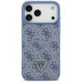 Etui Guess 4G nauble Card Triange na iPhone 18 Pro Max / 17 Pro Max - niebieskie