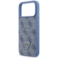 Etui Guess 4G nauble Card Triange na iPhone 18 Pro Max / 17 Pro Max - niebieskie