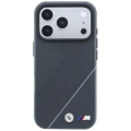 Etui BMW M Tire Track with Silver Line MagSafe na iPhone 18 Pro Max / 17 Pro Max - grafitowe