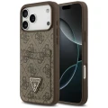 Etui Guess 4G nauble Card Triangle na iPhone 18 Pro Max / 17 Pro Max - brązowe