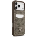 Etui Guess 4G nauble Card Triangle na iPhone 18 Pro Max / 17 Pro Max - brązowe