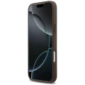 Etui Guess 4G nauble Card Triangle na iPhone 18 Pro Max / 17 Pro Max - brązowe