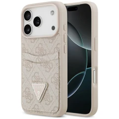 Etui Guess 4G nauble Card Triangle na iPhone 18 Pro Max / 17 Pro Max - różowe