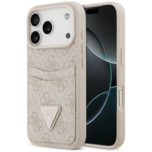 Etui Guess 4G nauble Card Triangle na iPhone 18 Pro Max / 17 Pro Max - różowe