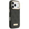 Etui Guess 4G Logo Plate MagSafe na iPhone 18 Pro Max / 17 Pro Max - czarne