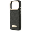 Etui Guess 4G Logo Plate MagSafe na iPhone 18 Pro Max / 17 Pro Max - czarne