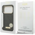 Etui Guess 4G Logo Plate MagSafe na iPhone 18 Pro Max / 17 Pro Max - czarne