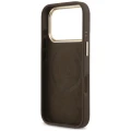 Etui Guess 4G Logo Plate MagSafe naiPhone 18 Pro / 17 Pro - brązowe