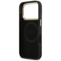 Etui Guess 4G Logo Plate MagSafe na iPhone 18 Pro / 17 Pro - czarne