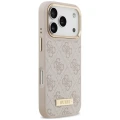 Etui Guess 4G Logo Plate MagSafe na iPhone 18 Pro / 17 Pro -różowe