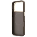 Etui Guess 4G PU Triangle Logo & Stand Camera Magsafe na iPhone 18 Pro / 17 Pro - brązowe