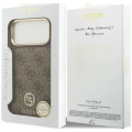 Etui Guess 4G Strass Logo MagSafe na iPhone 18 Pro Max / 17 Pro Max - brązowe