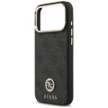 Etui Guess 4G Strass Logo MagSafe na iPhone 18 Pro Max / 17 Pro Max - czarne