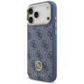 Etui Guess 4G Strass Logo MagSafe na iPhone 18 Pro Max / 17 Pro Max - niebieskie