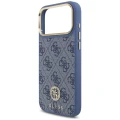Etui Guess 4G Strass Logo MagSafe na iPhone 18 Pro Max / 17 Pro Max - niebieskie