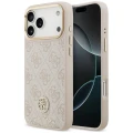 Etui Guess 4G Strass Logo MagSafe na iPhone 18 Pro Max / 17 Pro Max - różowe