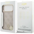 Etui Guess 4G Strass Logo MagSafe na iPhone 18 Pro Max / 17 Pro Max - różowe