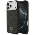 Etui Guess 4G Triangle Logo MagSafe na iPhone 18 Pro Max / 17 Pro Max czarny - złote