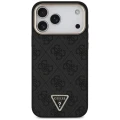 Etui Guess 4G Triangle Logo MagSafe na iPhone 18 Pro Max / 17 Pro Max czarny - złote