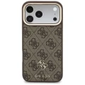 Etui Guess 4G z portfelem Magsafe na iPhone 18 Pro / 17 Pro - brązowe