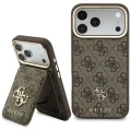 Etui Guess 4G z portfelem Magsafe na iPhone 18 Pro Max / 17 Pro Max - brązowe