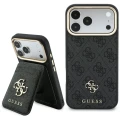 Etui Guess 4G z portfelem Magsafe na iPhone 18 Pro / 17 Pro - czarne