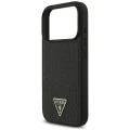 Etui Guess Croco Triangle Logo MagSafe na iPhone 18 Pro Max / 17 Pro Max - czarne