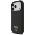 Etui Guess Croco Triangle Logo MagSafe na iPhone 18 Pro / 17 Pro - czarne