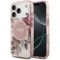 Etui Guess IML Flower & Tonal Circle MagSafe na iPhone 18 Pro / 17 Pro - różowe