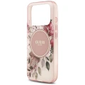 Etui Guess IML Flower & Tonal Circle MagSafe na iPhone 18 Pro / 17 Pro - różowe