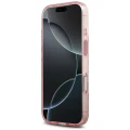 Etui Guess IML Flower & Tonal Circle MagSafe na iPhone 18 Pro Max / 17 Pro Max - różowe