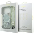 Etui Guess IML Flowers Pearl Strap MagSafe na iPhone 18 Pro / 17 Pro - zielone