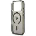 Etui Guess IML Gradient Triangle Logo MagSafe na iPhone 18 Pro Max / 17 Pro Max - czarne